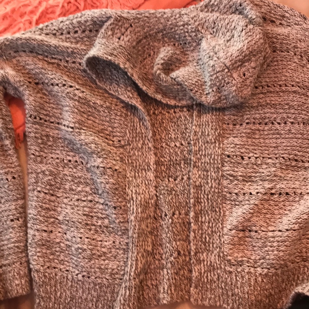 gray sweater